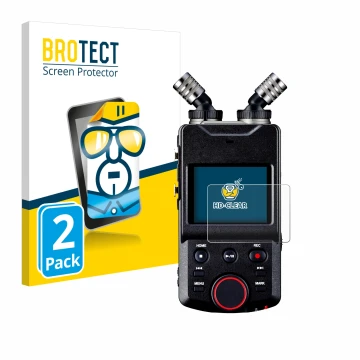 Face avant d’un emballage produit avec le logo de la marque BROTECT. À côté, l’appareil Tascam Portacapture X6 est représenté 