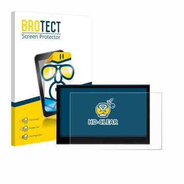 Face avant d’un emballage produit avec le logo de la marque BROTECT. À côté, l’appareil Wacom Movink 13 est représenté avec la