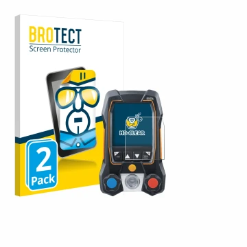 Face avant d’un emballage produit avec le logo de la marque BROTECT. À côté, l’appareil Testo 550s est représenté avec la prot
