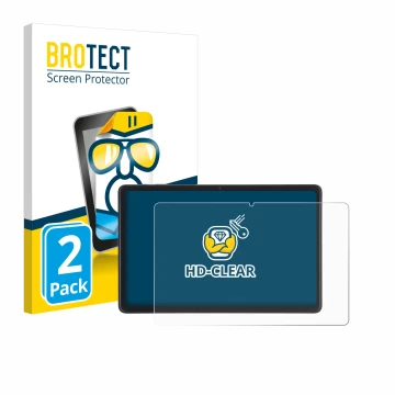 Face avant d’un emballage produit avec le logo de la marque BROTECT. À côté, l’appareil Acepad A170 10.4