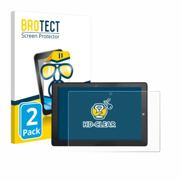 Face avant d’un emballage produit avec le logo de la marque BROTECT. À côté, l’appareil Awow AiBook 10 est représenté avec la 