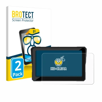 Face avant d’un emballage produit avec le logo de la marque BROTECT. À côté, l’appareil Carpuride W702B 7