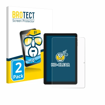 Face avant d’un emballage produit avec le logo de la marque BROTECT. À côté, l’appareil Doogee T10W est représenté avec la pro