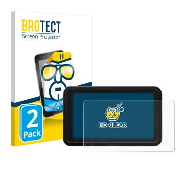 Face avant d’un emballage produit avec le logo de la marque BROTECT. À côté, l’appareil Atomos Shinobi 2 est représenté avec l