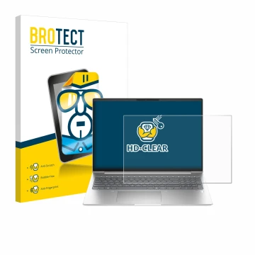 Face avant d’un emballage produit avec le logo de la marque BROTECT. À côté, l’appareil HP ProBook 460 G11 est représenté avec