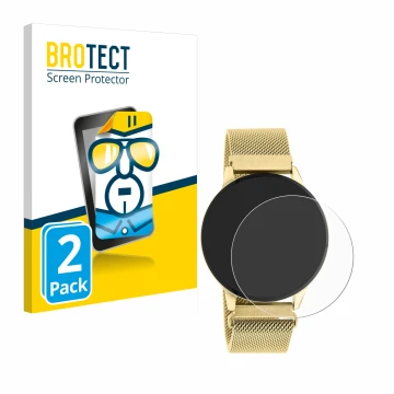 Face avant d’un emballage produit avec le logo de la marque BROTECT. À côté, l’appareil Oozoo Q00121 est représenté avec la pr