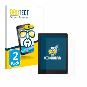 Face avant d’un emballage produit avec le logo de la marque BROTECT. À côté, l’appareil Boox Go 6 est représenté avec la prote