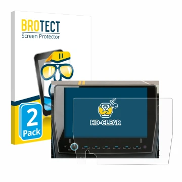 Face avant d’un emballage produit avec le logo de la marque BROTECT. À côté, l’appareil Xzent F-285 est représenté avec la pro