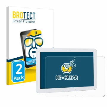 Face avant d’un emballage produit avec le logo de la marque BROTECT. À côté, l’appareil Amazon Echo Hub 8