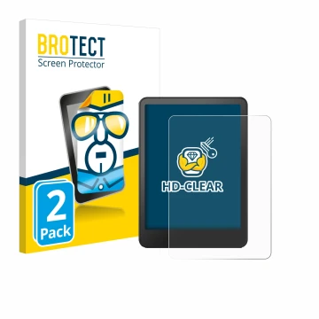 Face avant d’un emballage produit avec le logo de la marque BROTECT. À côté, l’appareil Amazon Kindle Colorsoft Signature Edit