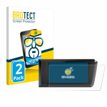 Face avant d’un emballage produit avec le logo de la marque BROTECT. À côté, l’appareil Bosch Purion 400 est représenté avec l