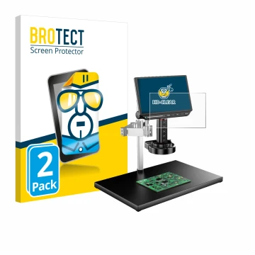 Face avant d’un emballage produit avec le logo de la marque BROTECT. À côté, l’appareil Tomlov TM4K-AF-MAX est représenté avec