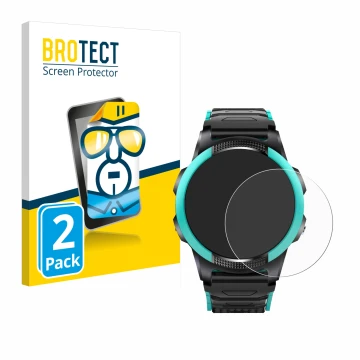 Face avant d’un emballage produit avec le logo de la marque BROTECT. À côté, l’appareil SaveFamily Slim 4G est représenté avec