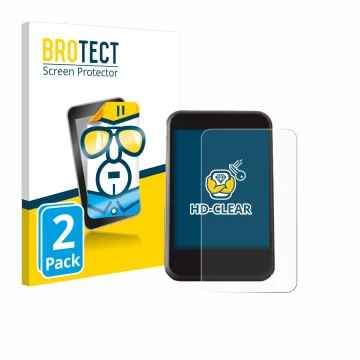 Face avant d’un emballage produit avec le logo de la marque BROTECT. À côté, l’appareil Freesky YL81F est représenté avec la p