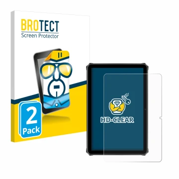 Face avant d’un emballage produit avec le logo de la marque BROTECT. À côté, l’appareil Oukitel RT9 est représenté avec la pro