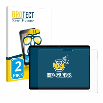 Face avant d’un emballage produit avec le logo de la marque BROTECT. À côté, l’appareil Chuwi Hi10 Max est représenté avec la 