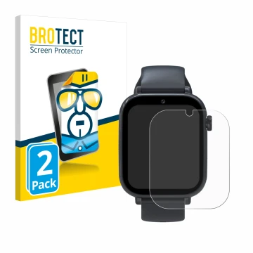 Face avant d’un emballage produit avec le logo de la marque BROTECT. À côté, l’appareil Forever Kids Smartwatch est représenté