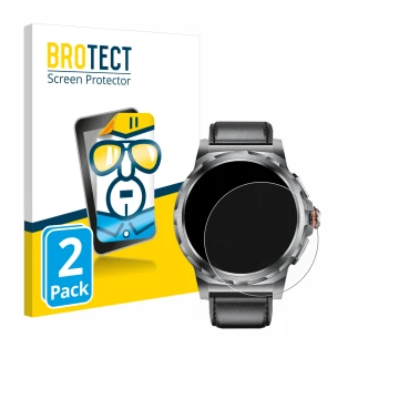 Face avant d’un emballage produit avec le logo de la marque BROTECT. À côté, l’appareil LIGE SML6-R-E 1.43