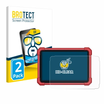 Face avant d’un emballage produit avec le logo de la marque BROTECT. À côté, l’appareil Launch X-431 Euro Link est représenté 