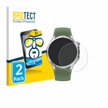 Face avant d’un emballage produit avec le logo de la marque BROTECT. À côté, l’appareil OnePlus Watch 3 est représenté avec la