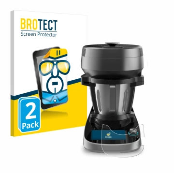 Face avant d’un emballage produit avec le logo de la marque BROTECT. À côté, l’appareil Cecotec Mambo Victory XL est représent
