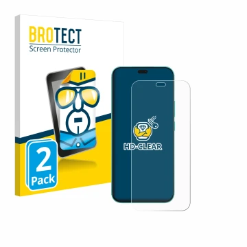 Face avant d’un emballage produit avec le logo de la marque BROTECT. À côté, l’appareil Honor X8c est représenté avec la prote