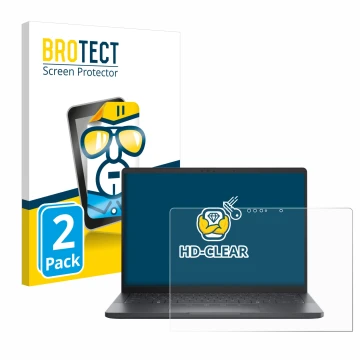 Face avant d’un emballage produit avec le logo de la marque BROTECT. À côté, l’appareil Dell Pro 13 Premium est représenté ave