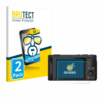 Face avant d’un emballage produit avec le logo de la marque BROTECT. À côté, l’appareil Yashica City 200 est représenté avec l