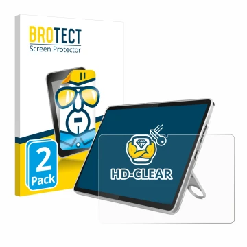 Face avant d’un emballage produit avec le logo de la marque BROTECT. À côté, l’appareil Lenovo Tab 10.1