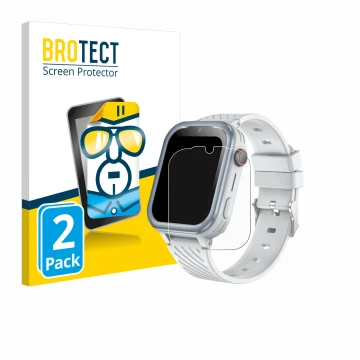 Face avant d’un emballage produit avec le logo de la marque BROTECT. À côté, l’appareil DDIOYIUR Smartwatch est représenté ave