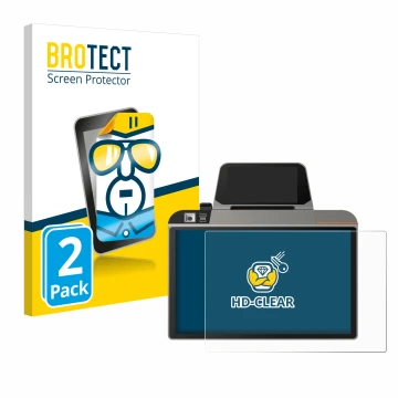 Face avant d’un emballage produit avec le logo de la marque BROTECT. À côté, l’appareil Sunmi D3 Mini est représenté avec la p