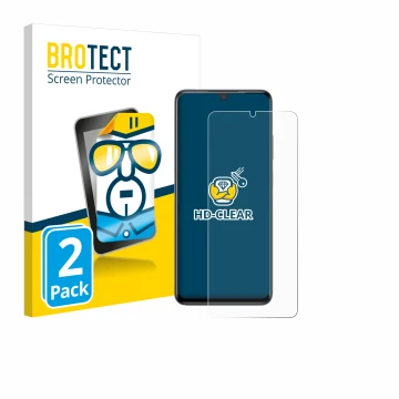 Face avant d’un emballage produit avec le logo de la marque BROTECT. À côté, l’appareil ZTE Blade V70 Max est représenté avec 