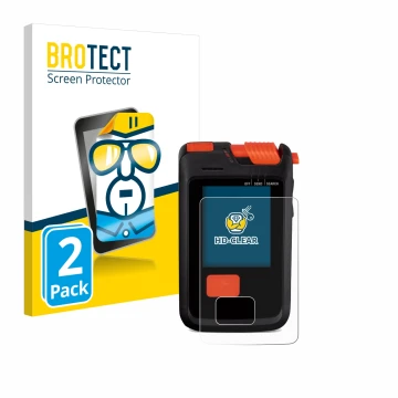 Face avant d’un emballage produit avec le logo de la marque BROTECT. À côté, l’appareil Mammut Barryvox S2 est représenté avec