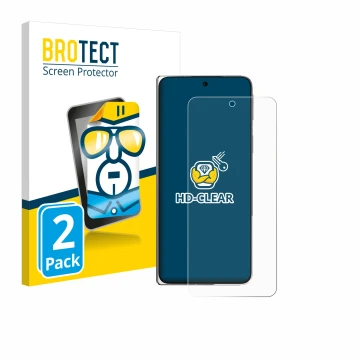 Face avant d’un emballage produit avec le logo de la marque BROTECT. À côté, l’appareil Oppo Find N5 est représenté avec la pr