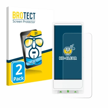 Face avant d’un emballage produit avec le logo de la marque BROTECT. À côté, l’appareil Clover Flex est représenté avec la pro