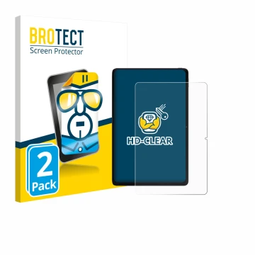 Face avant d’un emballage produit avec le logo de la marque BROTECT. À côté, l’appareil Xiaomi POCO Pad 12.1