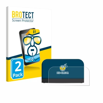 Face avant d’un emballage produit avec le logo de la marque BROTECT. À côté, l’appareil Nintendo Switch 2 Station est représen