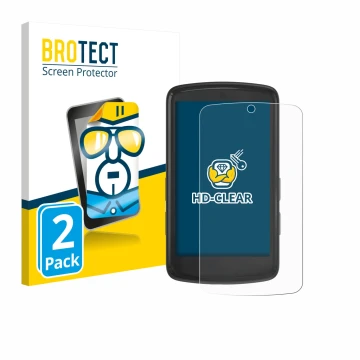 Face avant d’un emballage produit avec le logo de la marque BROTECT. À côté, l’appareil Bryton Rider S810 est représenté avec 