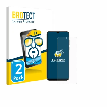 Face avant d’un emballage produit avec le logo de la marque BROTECT. À côté, l’appareil ZTE Nubia Neo est représenté avec la p