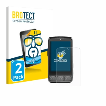 Face avant d’un emballage produit avec le logo de la marque BROTECT. À côté, l’appareil Wahoo Elemnt Roam 3 est représenté ave