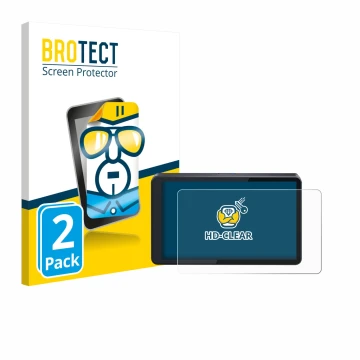 Face avant d’un emballage produit avec le logo de la marque BROTECT. À côté, l’appareil CARabc DB601 est représenté avec la pr