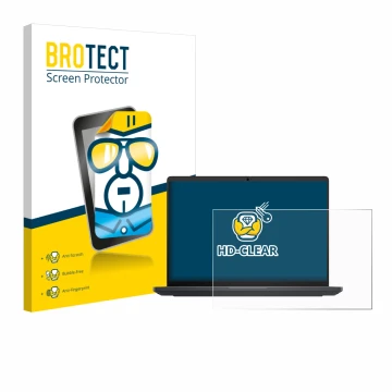 Face avant d’un emballage produit avec le logo de la marque BROTECT. À côté, l’appareil Dell Pro Max 16 est représenté avec la