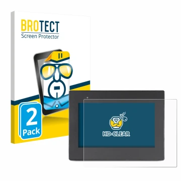 Face avant d’un emballage produit avec le logo de la marque BROTECT. À côté, l’appareil Weintek cMT2078x est représenté avec l