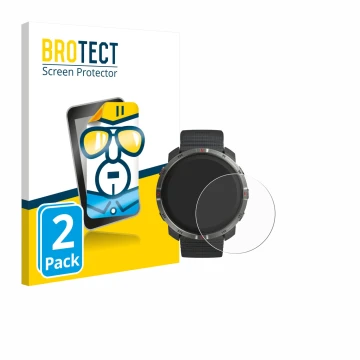 Face avant d’un emballage produit avec le logo de la marque BROTECT. À côté, l’appareil Polar Grit X2 est représenté avec la p