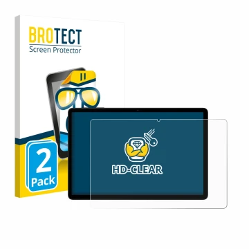 Face avant d’un emballage produit avec le logo de la marque BROTECT. À côté, l’appareil Doogee Tab G6 est représenté avec la p