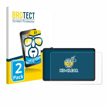 Face avant d’un emballage produit avec le logo de la marque BROTECT. À côté, l’appareil Doogee V Pad 12