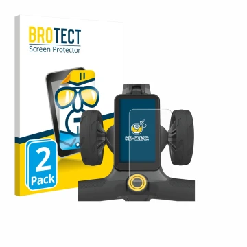 Face avant d’un emballage produit avec le logo de la marque BROTECT. À côté, l’appareil PowaKaddy CT12 GPS est représenté avec