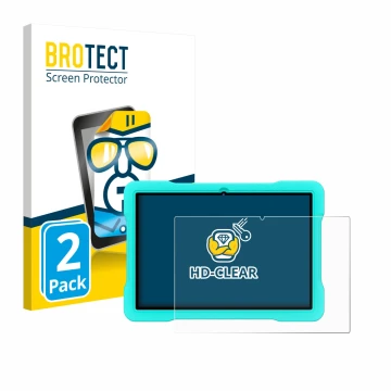 Face avant d’un emballage produit avec le logo de la marque BROTECT. À côté, l’appareil UJJ U8 est représenté avec la protecti