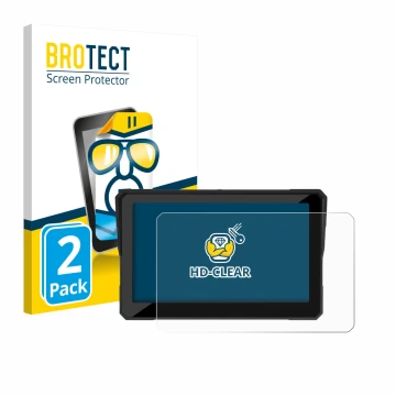Face avant d’un emballage produit avec le logo de la marque BROTECT. À côté, l’appareil Carpuride W702S Pro 7
