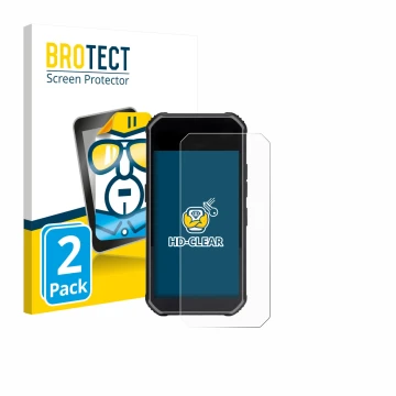 Face avant d’un emballage produit avec le logo de la marque BROTECT. À côté, l’appareil SkyCaddie Pro 5X est représenté avec l